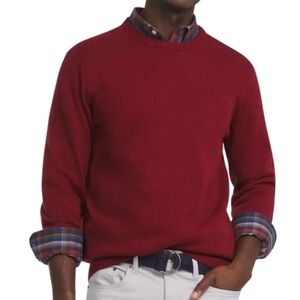 Chaps Mens Solid Cotton Crewneck Sweater Size L NWT